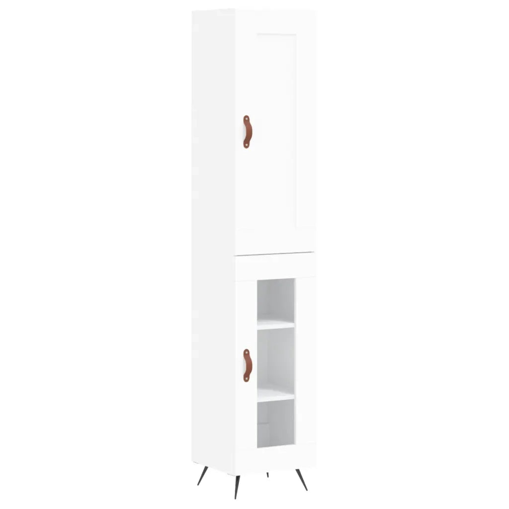 Credenza Bianca 34,5x34x180 cm in Legno Multistratocod mxl 102212