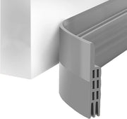 Telaio per porte - Drenaggio di porta personalizzabile - Adesivo auto - 5 cm x 100 cm - Grigio - Isolamento - Stopper di ventilazione