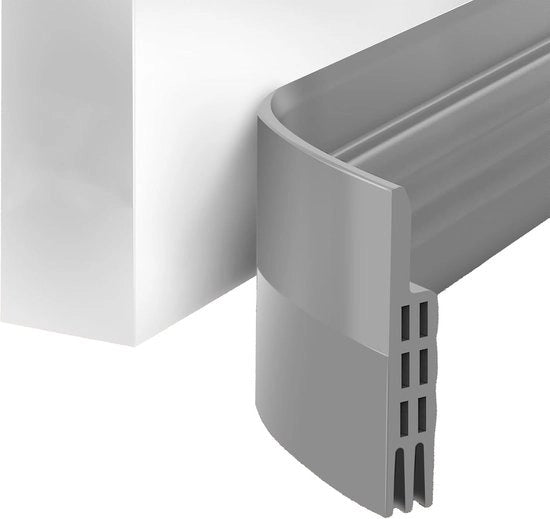 Telaio per porte - Drenaggio di porta personalizzabile - Adesivo auto - 5 cm x 100 cm - Grigio - Isolamento - Stopper di ventilazione
