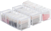 Set di 3 cassetti organizzatori per intimo, scatola pieghevole per armadio per la conservazione di capi di abbigliamento, scatole per calze e intimo