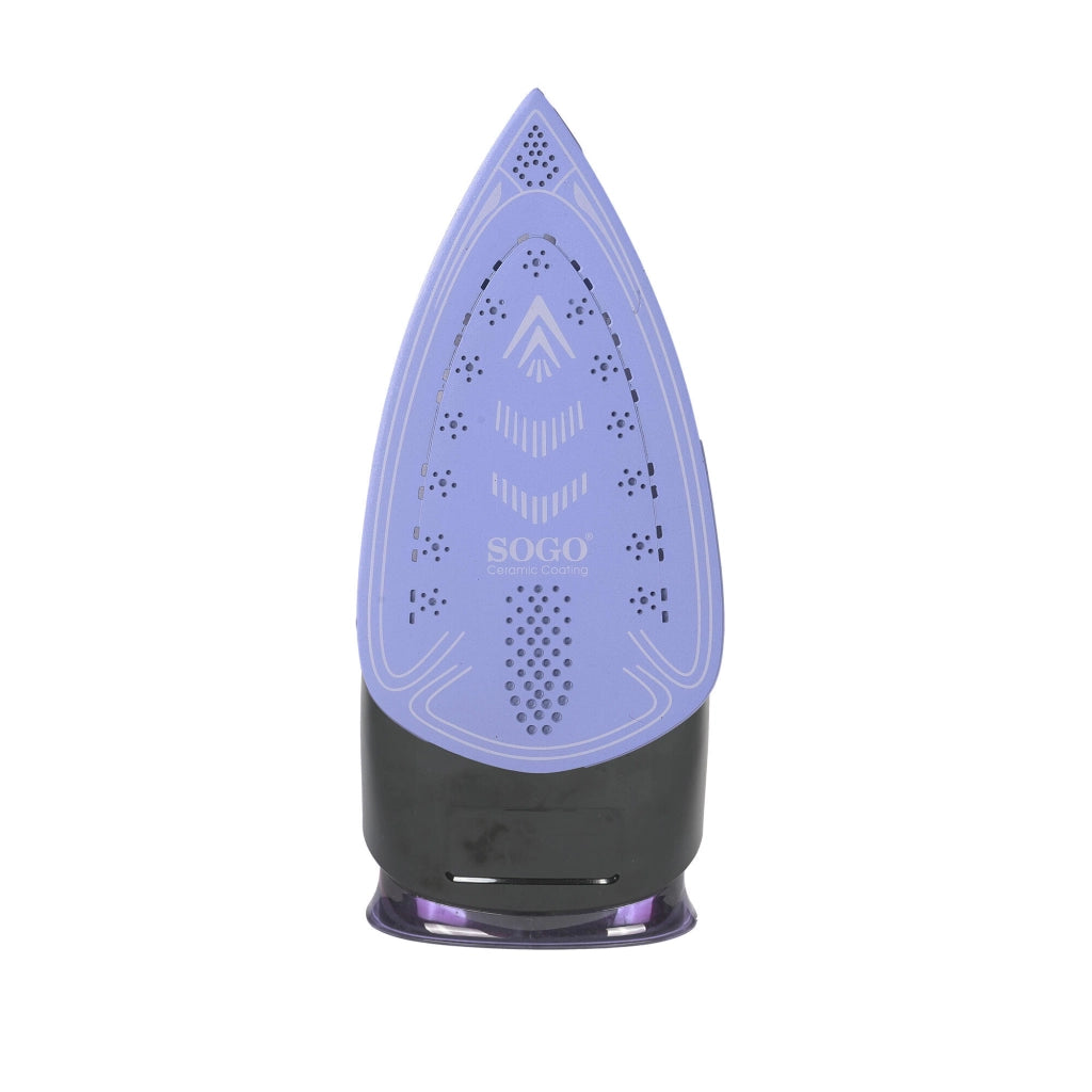 Ferro da stiro a vapore 2800W, piastra ceramica antiaderente, serbatoio 300ml, funzione spray e vapore verticale - SOGO