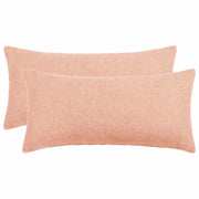 Federa 2 pcs HEERLEN Rosa 40 x 80 cm Bouclé 909943