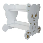 Libreria per bambini a forma di orso 60 x 56 x 56 cm bianca 03_0006521