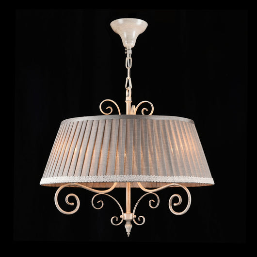Lampadario Elegant in Metallo Felicita Beige