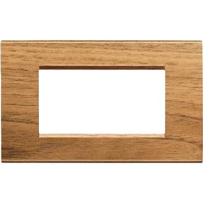 Living Light - Placca 4P Noce nazionale - LNA4804LNC