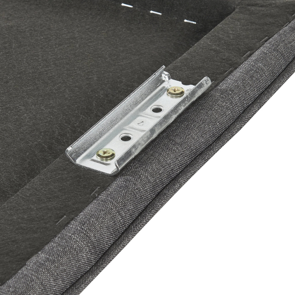 Testiera Letto Tokke Testata Imbottita da Parete 180x48 cm Grigio [en.casa]