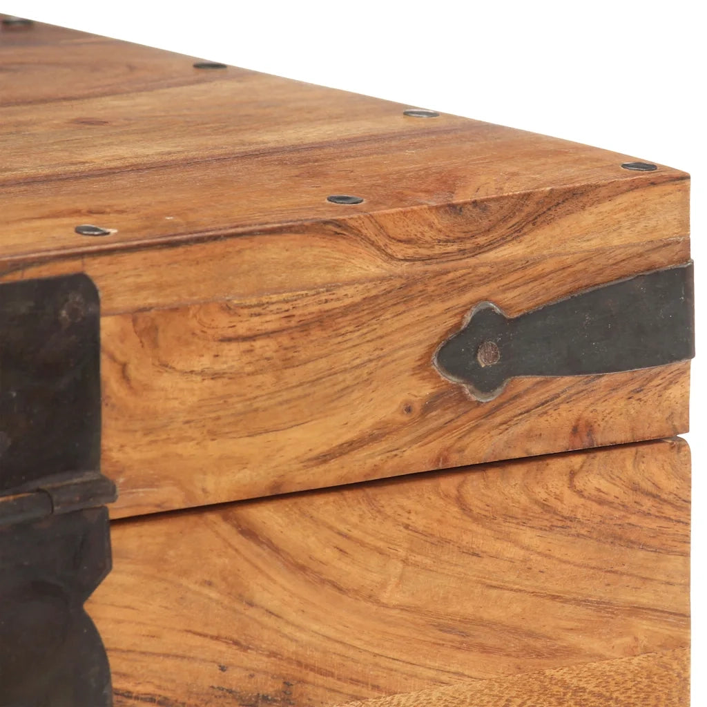 Baule 40x40x40 cm in Legno Massello di Acacia CFW2424309