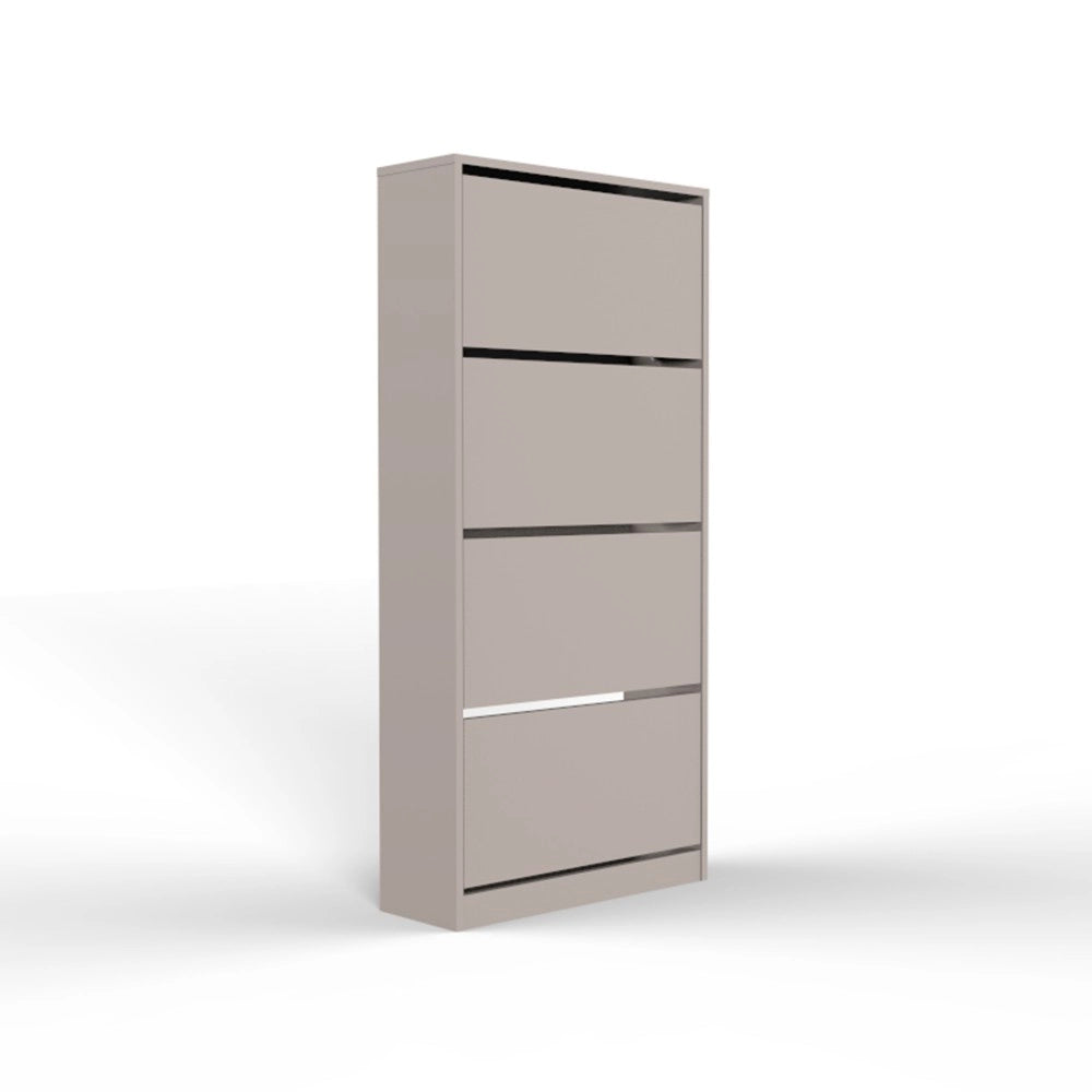 Scarpiera quattro ante a ribalta SHC540OAK 73x26x154,5 colore light mocha grigio