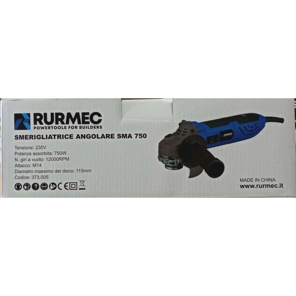 Rurmec sma 750 smerigliatrice angolare 115mm da 750w - uso professionale