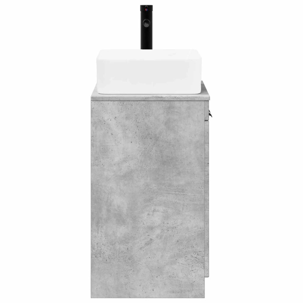 Set di mobili per il bagno Grigio Cemento Legno ingegnerizzato 3404225