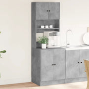 Mobile da Cucina Grigio 60x50x180 cm in Legno Multistrato