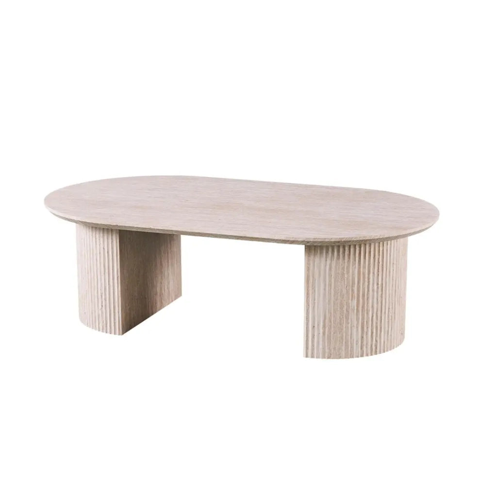 Table bassa VAGOS – Colore rovere chiaro – Tavolino rettangolare 120x70 cm – MDF – Design naturale e moderno