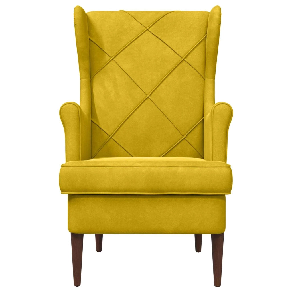 poltrona Giallo Velluto 42029902