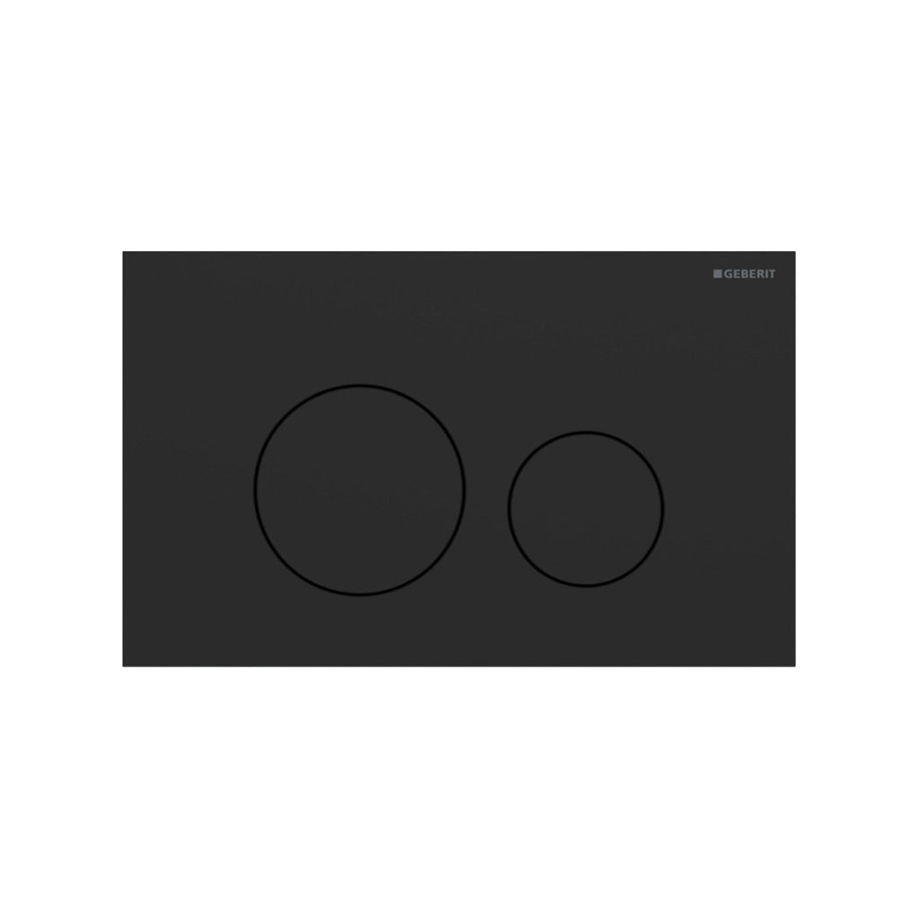 PLACCA DI COMANDO SIGMA 40 2 TASTI ROTONDI- Nero Opaco- GEBER- pezzi 1