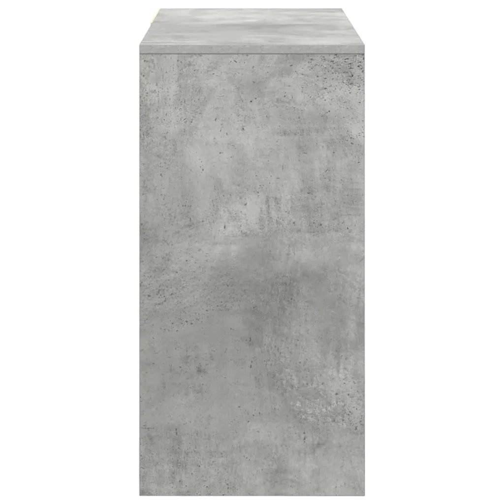 Scrivania | Tavolo da Ufficio Grigio cemento 90 x 37.5 x 75 cm Legno multistrato