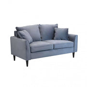 Divano 2 Posti Chandler 152x81x89 h cm in Velluto Grigio chiaro