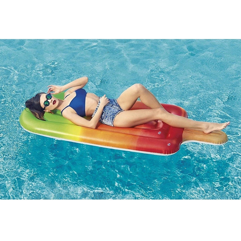Trade Shop - Materassino Materasso Gonfiabile Ghiacciolo Gelato 185x89 Cm Mare Piscina 43161 -