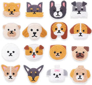 16 pezzi di adesivi in metallo - Pannelli tessuti - Adesivi decorativi per applicazione per abbigliamento, borse, scarpe, giacche, petti e creazioni DIY
