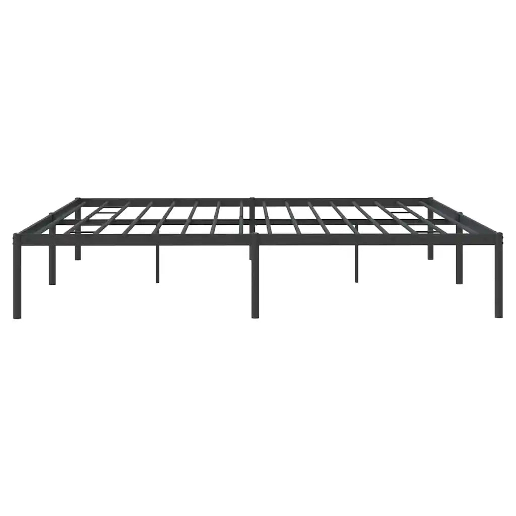 Letto matrimoniale | Letto per adulti | Giroletto in Metallo Nero 193x203 cm