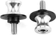 Supporto di Sospensione per Motocicletta 2PCS 8MM - CNC - Sospensione Posteriore - Resistente ai Colpi - Duraturo - Argento - Supporto per Motocicletta