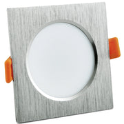 Faretto LED incasso 7W quadrato argento 3000K Venus