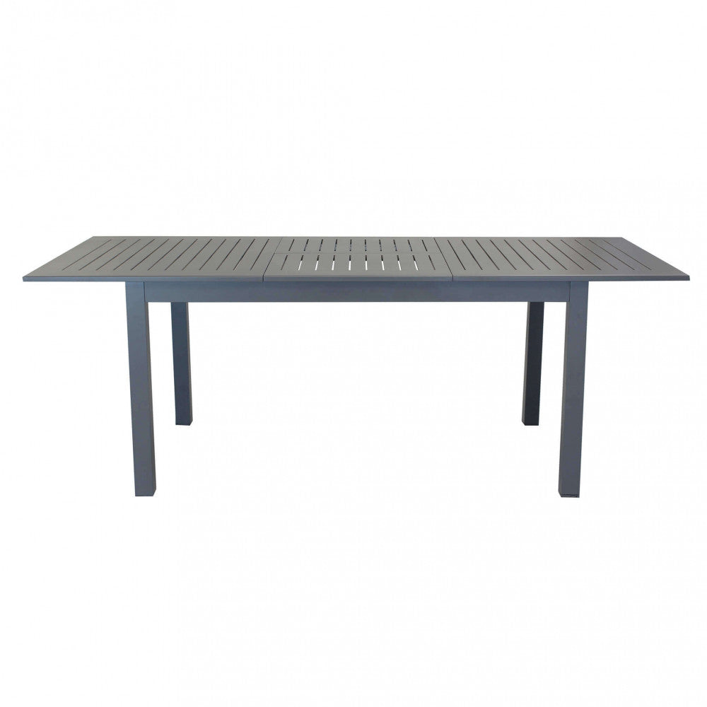 Tavolo Cuba Allungabile 150/210x90x75 h cm in Alluminio Taupe