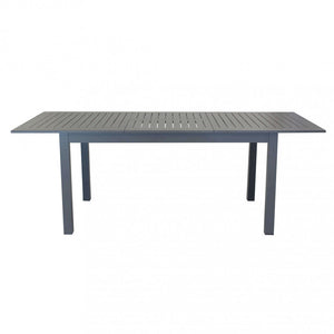 Tavolo Cuba Allungabile 150/210x90x75 h cm in Alluminio Taupe