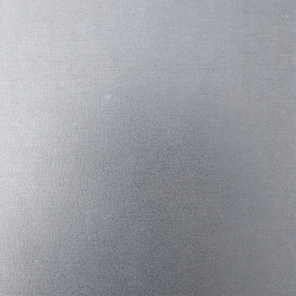 Fioriera rialzata per piante fiori terrazza giardino 40 x 40 x 40 cm acciaio inox grigio 02_0037546