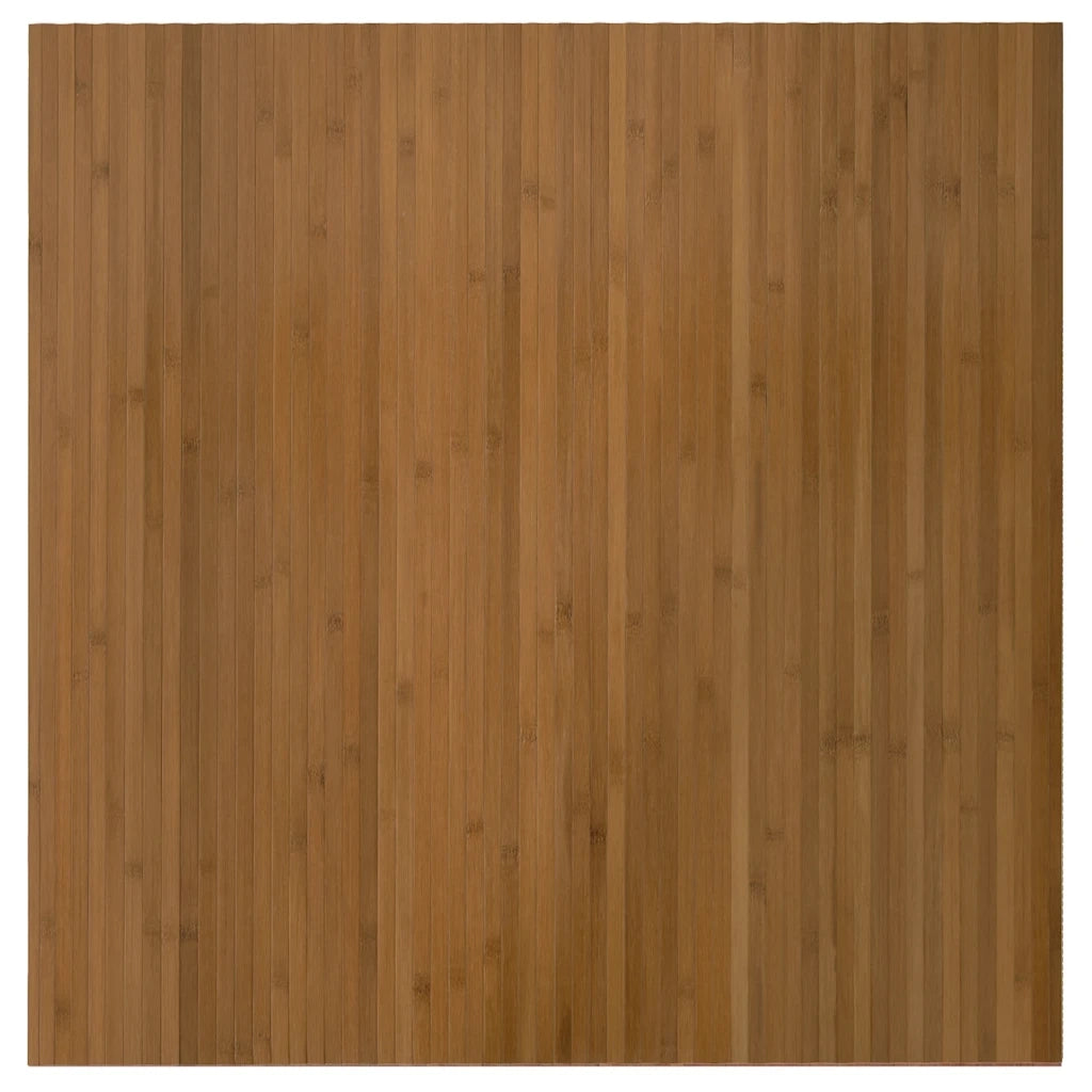 Tappeto Rettangolare Marrone 100x100 cm in Bambù 376800