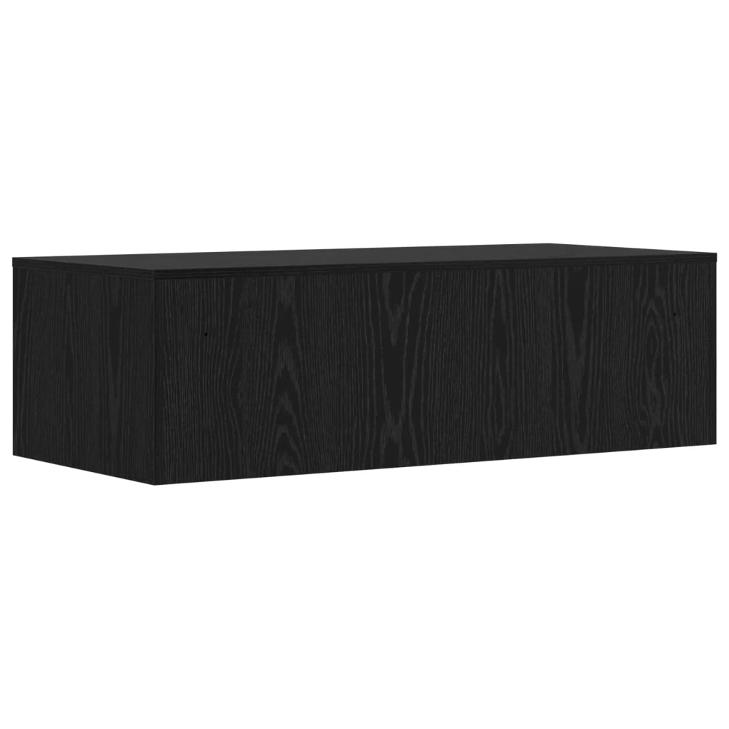 Scrivania a parete Rovere Nero 100 x 45 x 30 cm
