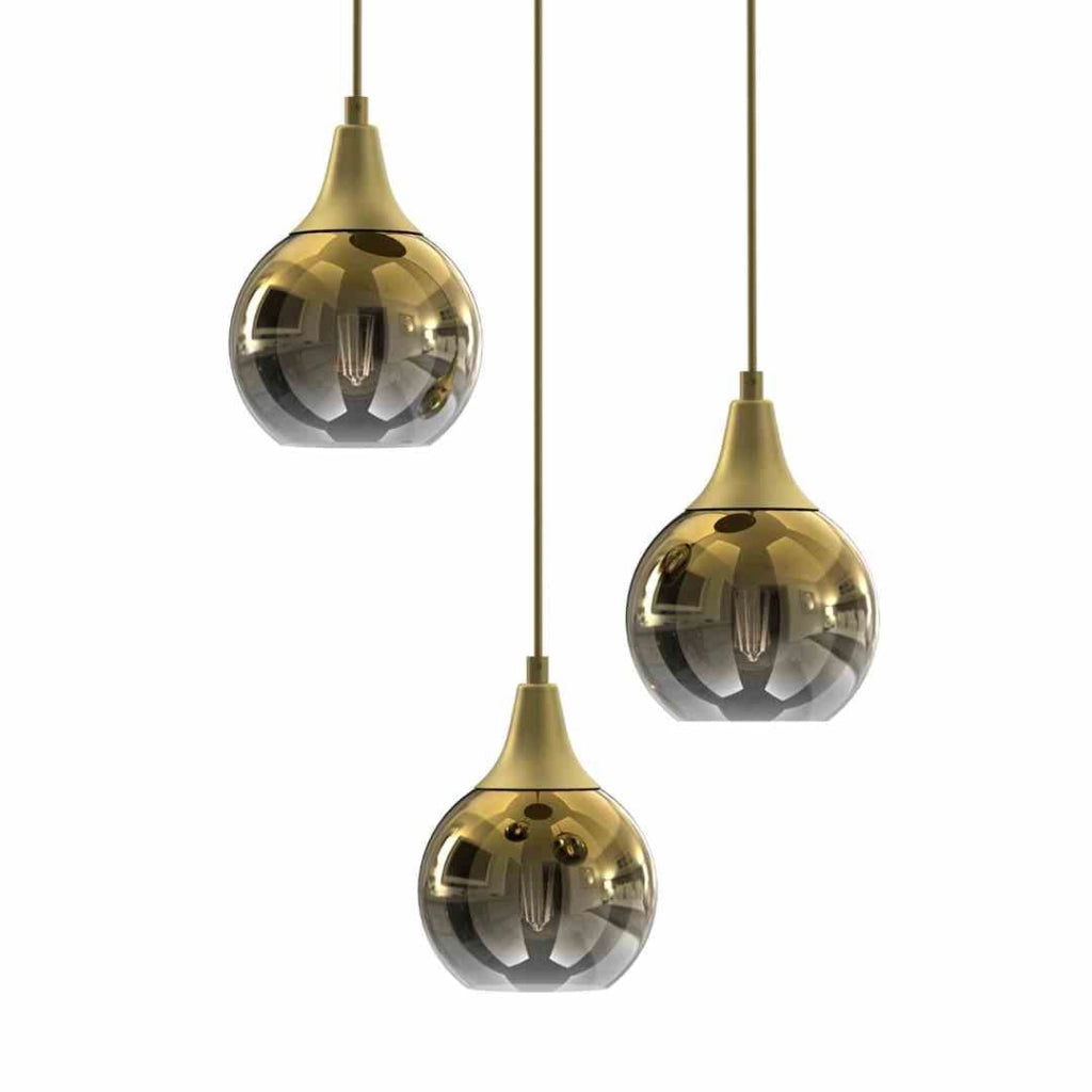 Lampadario a sospensione Milagro Monte MLP8403 oro 3 luci Ø22