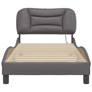 Giroletto con LED senza Materasso Hvar Grigio 90x190 cm 3213902