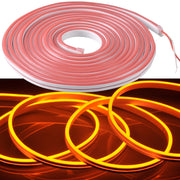 Striscia LED Neon 24V 5m Arancione IP65 Polux da esterno
