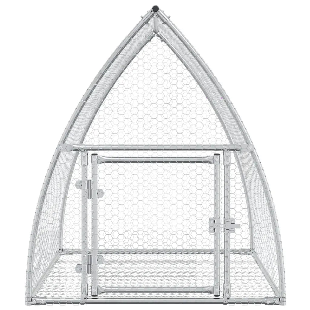 Conigliera Argento 100x105x120 cm in Acciaio Zincato