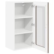 Mobile in vetro da parete LUCCA Rovere Marrone 40 x 31 x 80 cm 884999