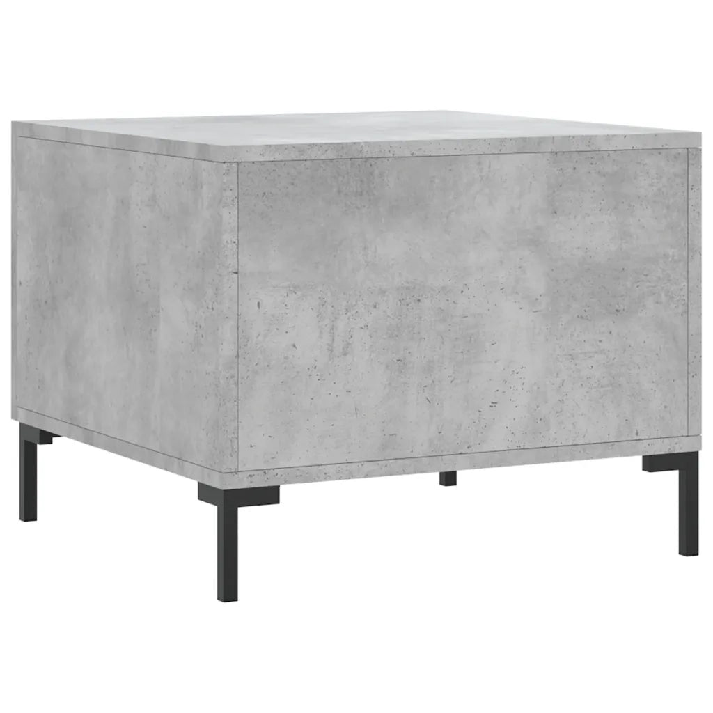 Tavolini Salotto 2pz Grigio Cemento 50x50x40 Legno Multistrato 829405