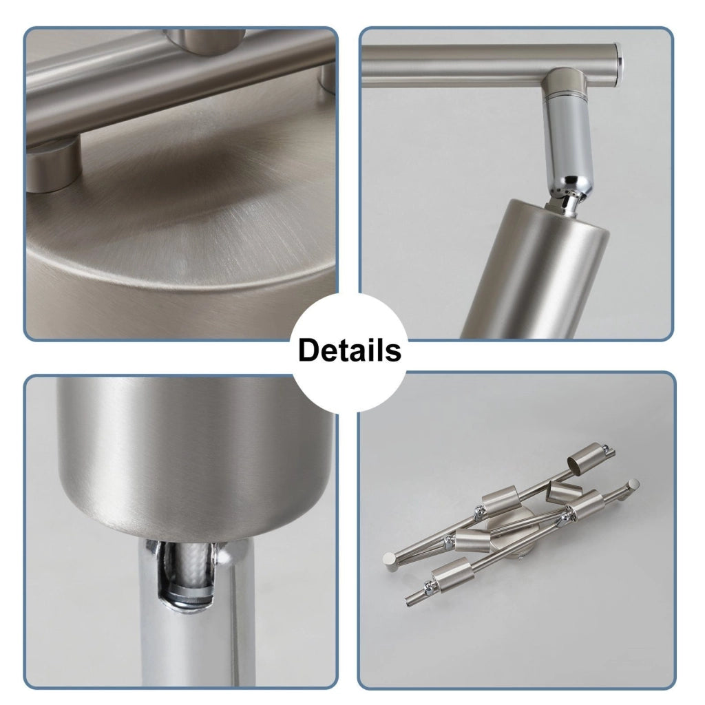ZMH Faretto da soffitto a 6 luci - Plafoniera moderna GU10 faretto da soffitto soggiorno