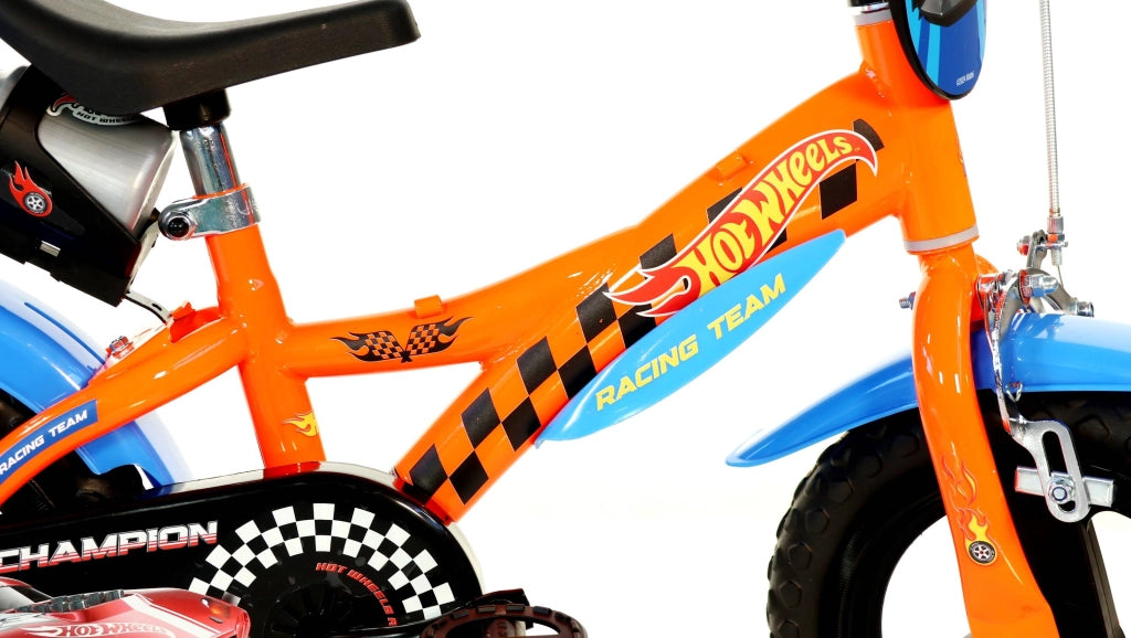HOT WHEELS 12", bicicletta per bambini, bici bambino, adatta a bambini tra i 3 e i 5 anni, per altezza tra 85 e 105 cm,