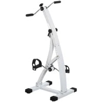 Pedaliera Braccia e Gambe da Divano o Poltrona con Schermo LED, Altezza e Intensità Regolabile, Bianco, 40x42.5x100cm