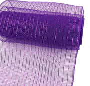 Decorazione con Lint a Nastro 10 Metri - Lint a Maglia - Poliestere - Decorazioni per Natale - Fai da Te - Alta Flessibilità - Blu - Nastro a Maglia