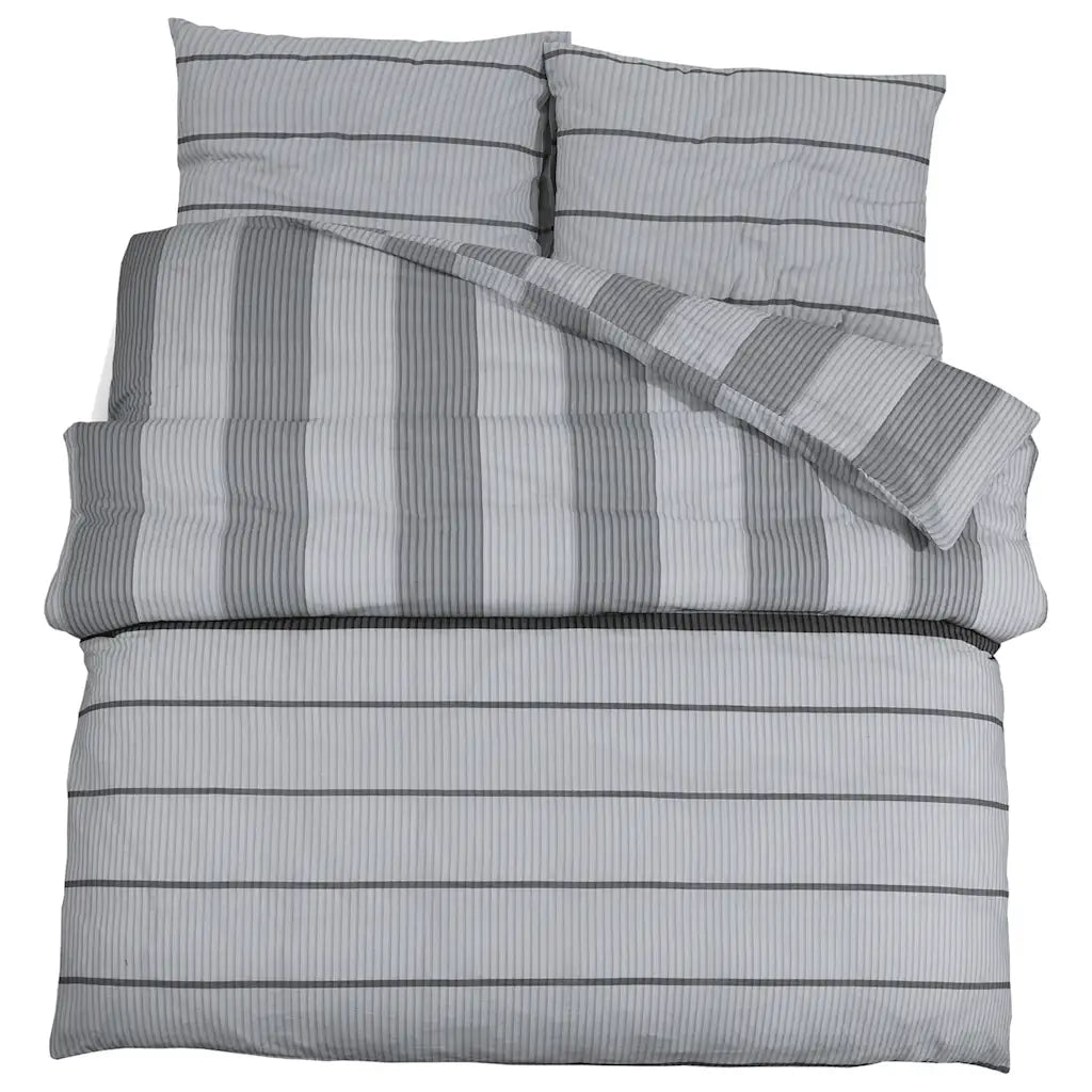 Set Copripiumino Grigio 155x220 cm in Cotone CFW8142317