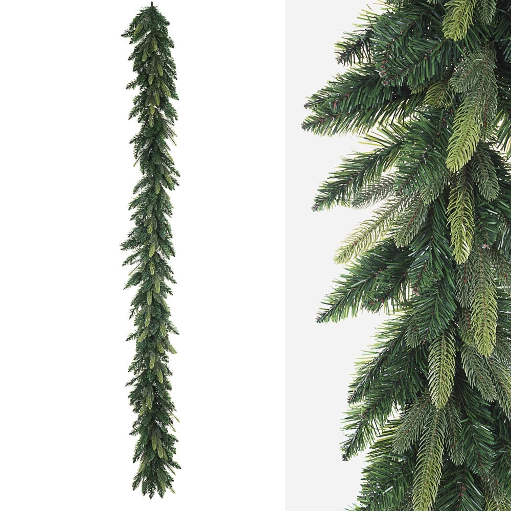 Boa Festone di Natale Realistico Rami Pino Decorazioni Natalizie Falcade Formato: 180 cm