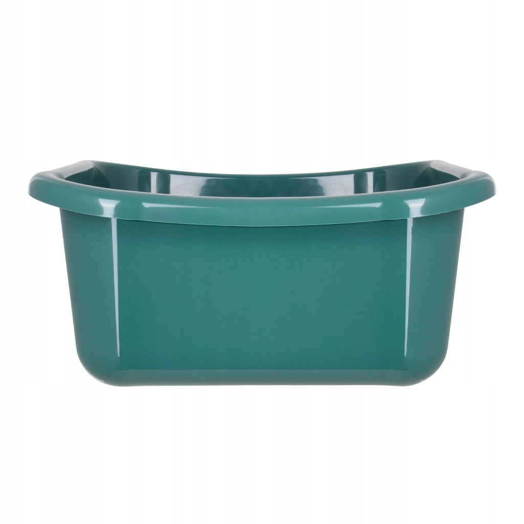 Bacinella quadrata in plastica KADAX da 8 litri con manici, colore verde