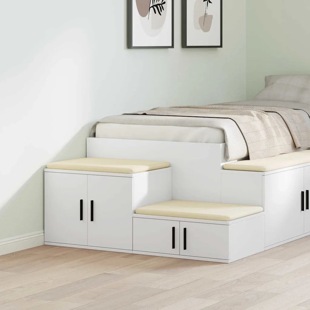 Armadio 2 pz Bianco 108 x 41 x 40 cm Legno multistrato CFW4391500