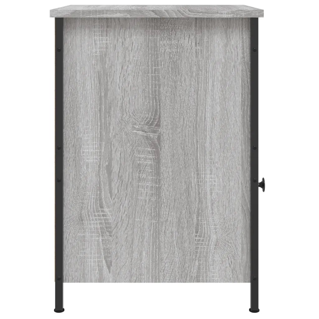 Set di 2 Comodini | Armadio da Notte | Mobiletto da notte Grigio Sonoma 40x42x60 cm in Legno Multistrato