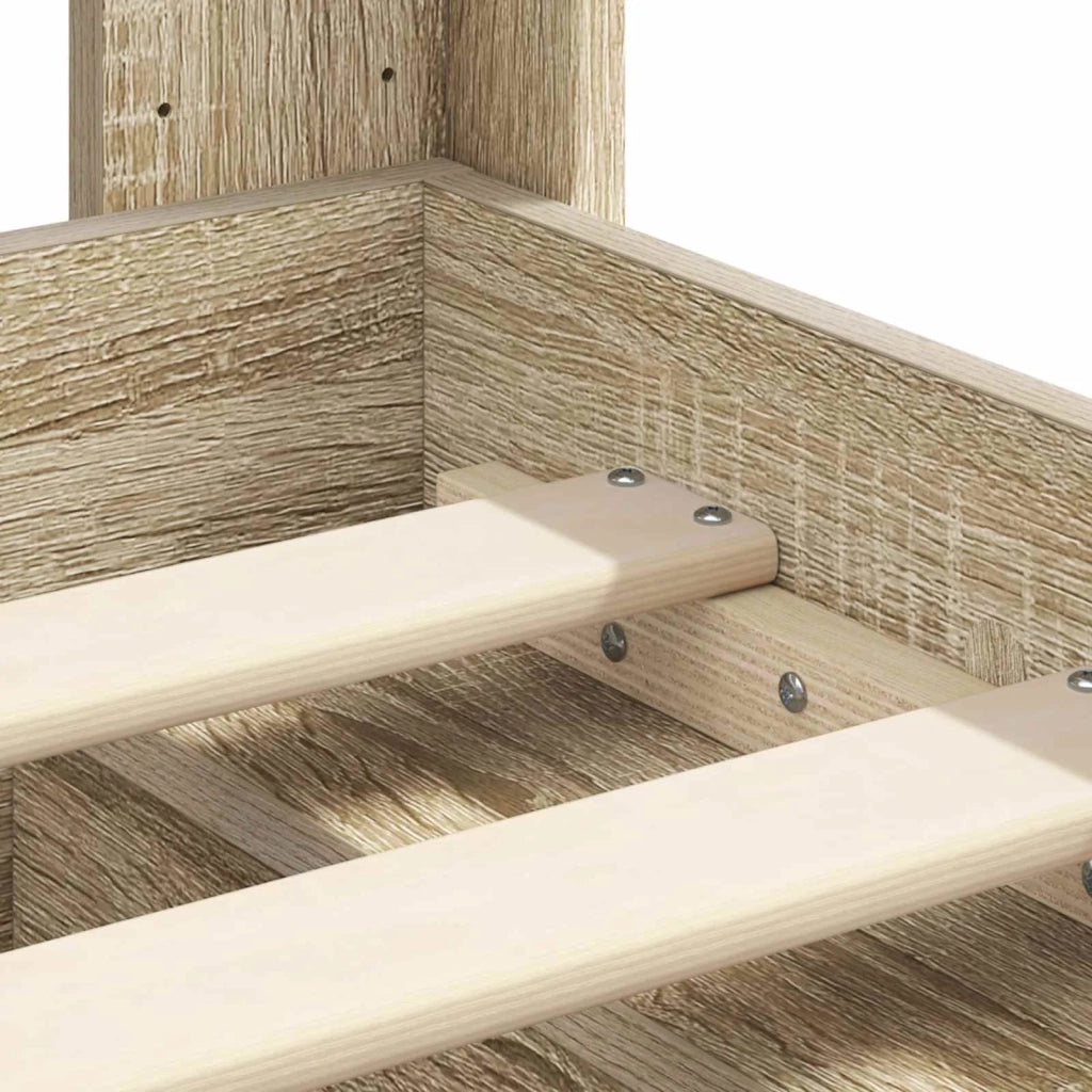 Struttura del letto con stoccaggio e testata Rovere Sonoma 3413911