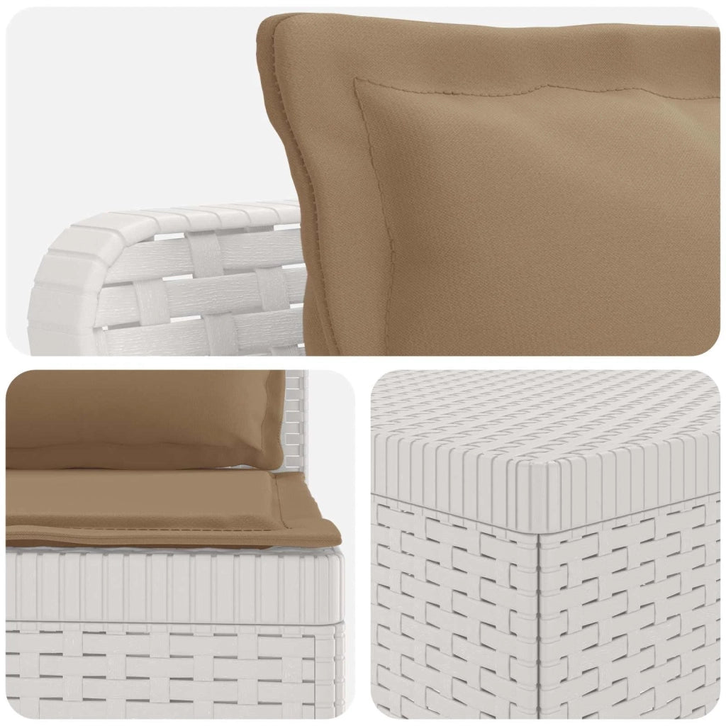 Divano da Giardino a 4 Posti con Cuscini in Stile Rattan PP 3443880