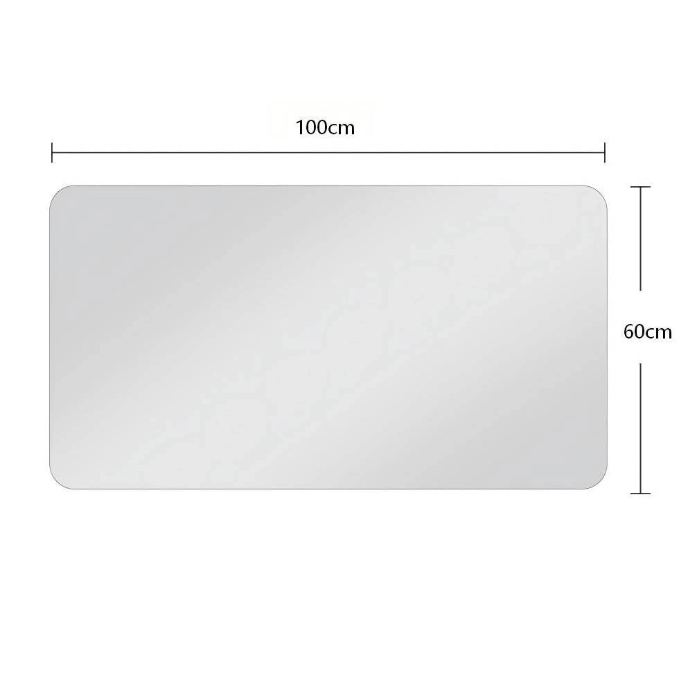 Specchio da bagno 60x100 cm senza cornice argento, orizzontale o verticale