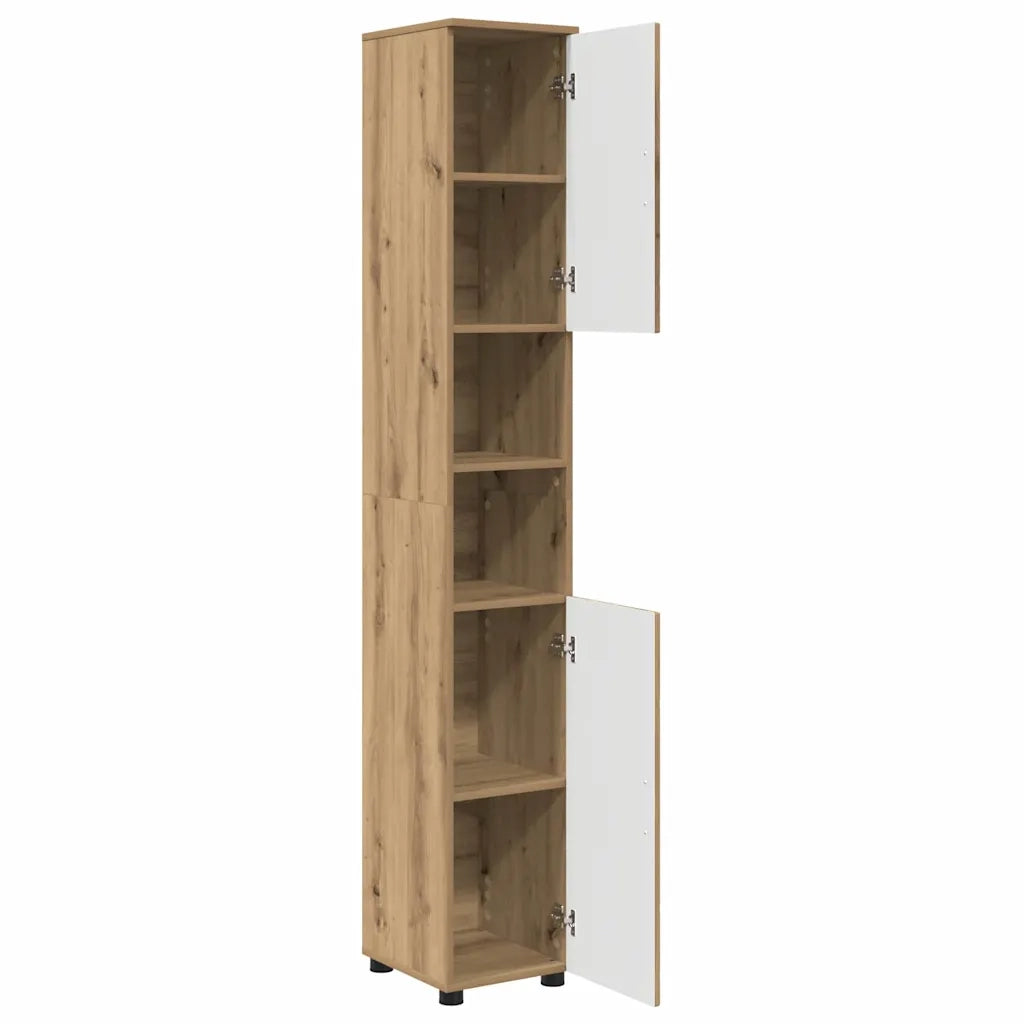 Mobile da Bagno con porta Rovere artigianale 30 x 35 x 192 cm 883343