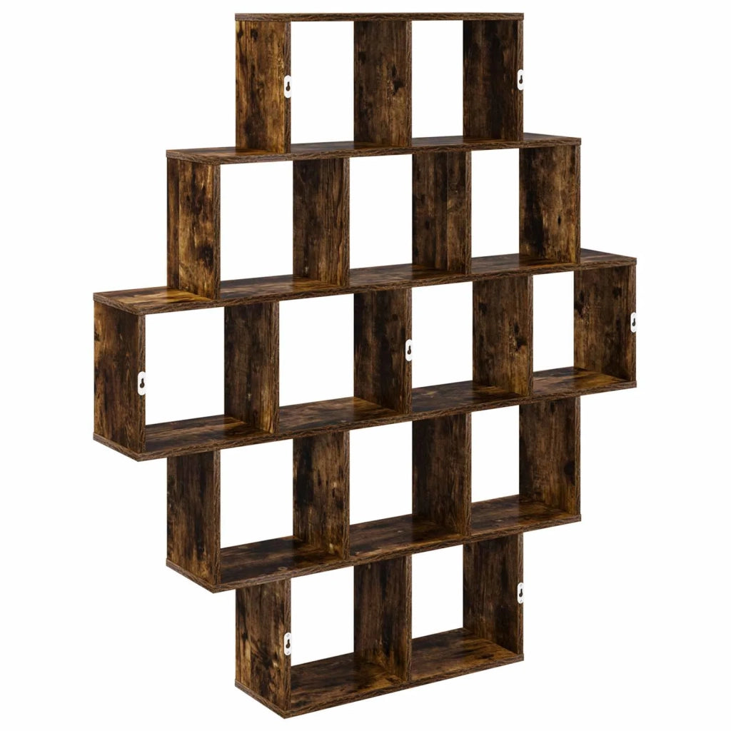 Scaffale da parete Rovere Fumo 120 x 20 x 136 cm 8012160